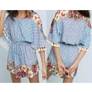 Farm Rio Carmen Floral Romper Size Midium Festival Summer Coastal Bohemian